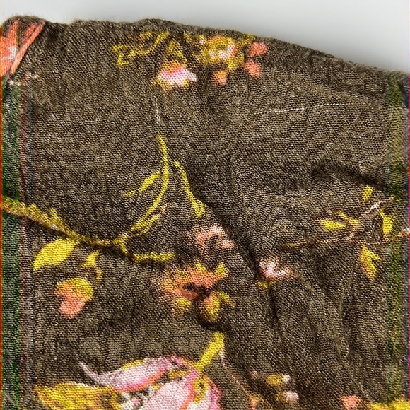 Eyeshadow Blouse Brown with Floral Print Sz: M - Picture 16 of 16